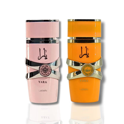 Lattafa for Women 2 Piece Eau de Parfum Gift Set (Yara + Yara Tous) 3.4 Ounce/100 ml each Brand: Lattafa