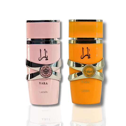 Lattafa for Women 2 Piece Eau de Parfum Gift Set (Yara + Yara Tous) 3.4 Ounce/100 ml each Brand: Lattafa