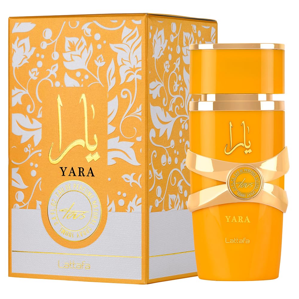 Lattafa Unisex 4 Piece Eau de Parfum Gift Set(Yara for Women+Yara Moi for Women+Yara Tous for Women+Asad for Men) 3.4 Ounce/100 ml each