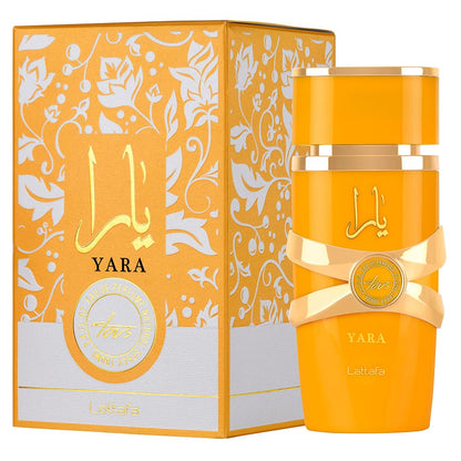 Lattafa Unisex 4 Piece Eau de Parfum Gift Set(Yara for Women+Yara Moi for Women+Yara Tous for Women+Asad for Men) 3.4 Ounce/100 ml each