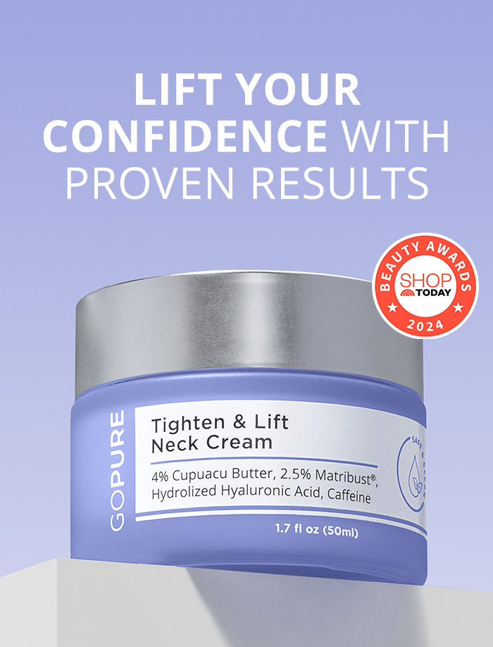 Gopure Neck Cream - Tighten & Lift Firming Neck Cream for Crepey Skin 1.7 fl oz(50ml)